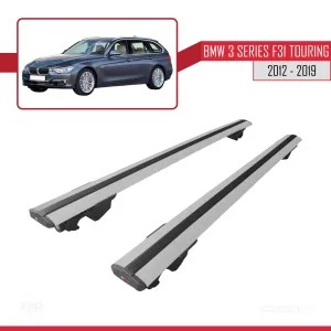 BMW 3 Serisi (F31) TOURING 2012-2019 Arası ile uyumlu HOOK Model Anahtar Kilitli Ara Atkı Tavan Barı GRİ thumb 4