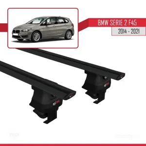BMW 2 Serisi (F45) Active Tourer 2014-2021 Arası ile uyumlu ACE-4 Ara Atkı Tavan Barı SİYAH thumb 4