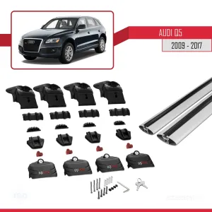 Audi Q5 (8R) 2009-2017 Arası ile uyumlu ACE-2 Ara Atkı Tavan Barı GRİ thumb 5