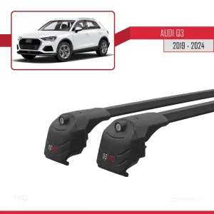 Audi Q3 (F3) 2019 ve Sonrası ile uyumlu ACE-2 Ara Atkı Tavan Barı SİYAH thumb 4