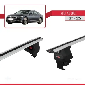 Audi A8 (D5/4N) 2017 ve Sonrası ile uyumlu ACE-4 Ara Atkı Tavan Barı GRİ thumb 4