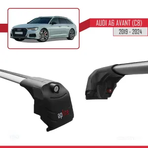 Audi A6 Avant (C8) 2019 ve Sonrası ile uyumlu ACE-2 Ara Atkı Tavan Barı GRİ thumb 3