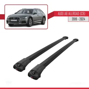 Audi A6 (C8) Allroad 2019 ve Sonrası ile uyumlu ACE-1 Ara Atkı Tavan Barı SİYAH thumb 3