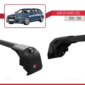 Audi A6 (C6) AVANT 2005-2010 Arası ile uyumlu ACE-2 Ara Atkı Tavan Barı SİYAH thumb 4