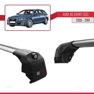 Audi A6 (C6) AVANT 2005-2010 Arası ile uyumlu ACE-2 Ara Atkı Tavan Barı GRİ thumb 4