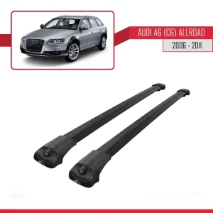 Audi A6 (C6) ALLROAD 2006-2011 Arası ile uyumlu ACE-1 Ara Atkı Tavan Barı SİYAH thumb 3