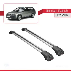 Audi A6 (C5) Allroad 1999-2005 Arası ile uyumlu ACE-1 Ara Atkı Tavan Barı GRİ thumb 3
