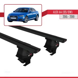 Audi A4 (B9/8W) 2015-2019 Arası ile uyumlu ACE-4 Ara Atkı Tavan Barı SİYAH thumb 4