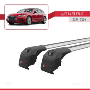 Audi A4 (B9) AVANT 2016 ve Sonrası ile uyumlu ACE-2 Ara Atkı Tavan Barı GRİ thumb 4