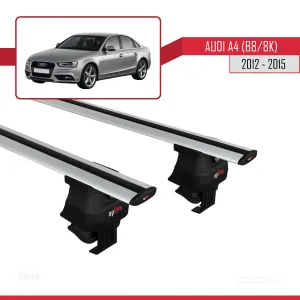 Audi A4 (B8/8K) 2012-2015 Arası ile uyumlu ACE-4 Ara Atkı Tavan Barı GRİ thumb 2