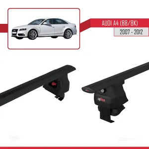 Audi A4 (B8/8K) 2007-2012 Arası ile uyumlu ACE-4 Ara Atkı Tavan Barı SİYAH thumb 5