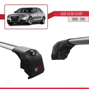 Audi A4 (B8) AVANT 2008-2015 Arası ile uyumlu ACE-2 Ara Atkı Tavan Barı GRİ thumb 4