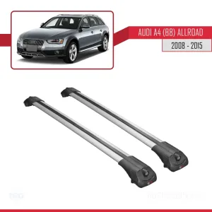 Audi A4 (B8) Allroad 2008-2015 Arası ile uyumlu ACE-1 Ara Atkı Tavan Barı GRİ thumb 3