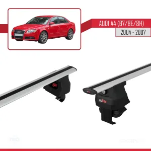 Audi A4 (B7/8E/8H) 2004-2007 Arası ile uyumlu ACE-4 Ara Atkı Tavan Barı GRİ thumb 5