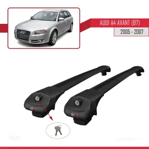 Audi A4 (B7) Avant 2005-2007 Arası ile uyumlu ACE-1 Ara Atkı Tavan Barı SİYAH thumb 4