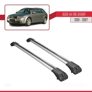 Audi A4 (B6) AVANT 2001-2007 Arası ile uyumlu ACE-1 Ara Atkı Tavan Barı GRİ thumb 3