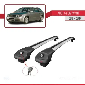 Audi A4 (B6) AVANT 2001-2007 Arası ile uyumlu ACE-1 Ara Atkı Tavan Barı GRİ thumb 4
