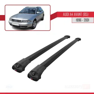 Audi A4 (B5) Avant 1996-2001 Arası ile uyumlu ACE-1 Ara Atkı Tavan Barı SİYAH thumb 3