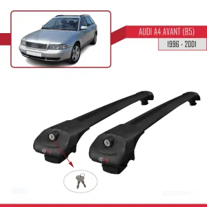 Audi A4 (B5) Avant 1996-2001 Arası ile uyumlu ACE-1 Ara Atkı Tavan Barı SİYAH thumb 4