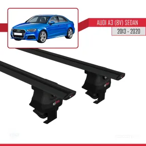 Audi A3/S3 (8V) Sedan 2013-2020 Arası ile uyumlu ACE-4 Ara Atkı Tavan Barı SİYAH thumb 4