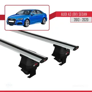 Audi A3/S3 (8V) Sedan 2013-2020 Arası ile uyumlu ACE-4 Ara Atkı Tavan Barı GRİ thumb 2