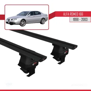 Alfa Romeo 166 1998-2003 Arası ile uyumlu ACE-4 Ara Atkı Tavan Barı SİYAH thumb 4