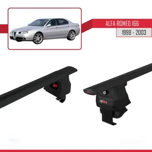 Alfa Romeo 166 1998-2003 Arası ile uyumlu ACE-4 Ara Atkı Tavan Barı SİYAH thumb 5