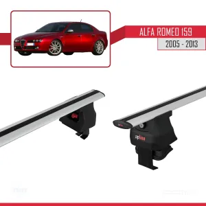 Alfa Romeo 159 2005-2013 Arası ile uyumlu ACE-4 Ara Atkı Tavan Barı GRİ thumb 3