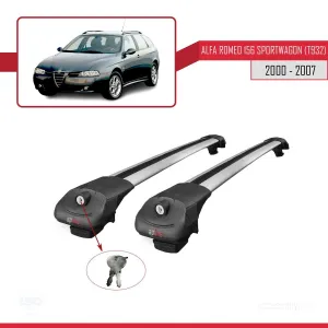 Alfa Romeo 156 Sportwagon (T932) 2000-2007 Arası ile uyumlu ACE-1 Ara Atkı Tavan Barı GRİ thumb 4