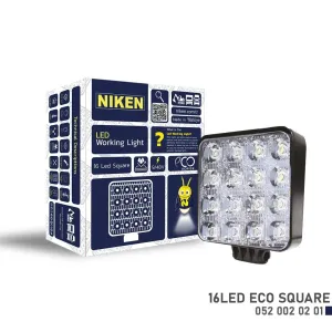 Niken Çalışma Lambası Eco 16 Led KareDRS Tuning kalitesiyle tanışın! Özel olarak Universal  model araçlar için üretilen bu ürün, otomobilinizin hatlarına sporti