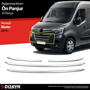 S-Dizayn Renault Master Krom Ön Panjur 4 Prç. 2019 ÜzeriAraca &Ouml;zel Krom Aksesuar&Uuml;r&uuml;n &Ouml;zellikleri:Krom &uuml;r&uuml;nler ara&ccedil; &uuml;ze