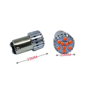 1157 Dekoratif stop led ampul çift duy kırmızı 12V 4W canbus / LAAM952-1 thumb 2