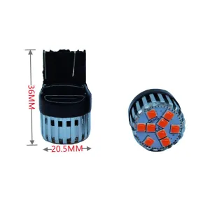 T20 Dekoratif stop led ampul çift duy kırmızı 12V 4W canbus / LAAM950-1 thumb 2