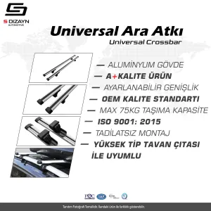 S-Dizayn Universal Standart Model Ara Atkı 120 Cm thumb 5