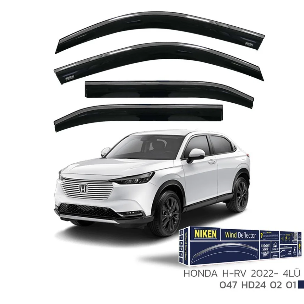 Honda Hr-v 2022 2023 Niken Kromlu Cam Rüzgarlığı 4'lü