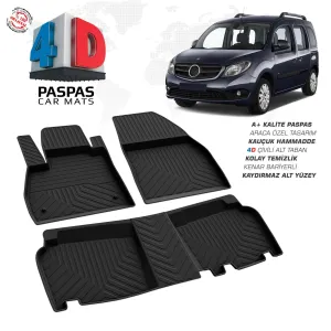 Mercedes Citan 4D Araca Özel Havuzlu Kauçuk Paspas 2008 ve ÜzeriDRS Tuning kalitesiyle tanışın! Özel olarak Mercedes  model araçlar için üretilen bu ürün, otomo