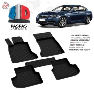 Bmw 5 Serisi F10 Makyajlı 4D Araca Özel Havuzlu Kauçuk Paspas 2013-2016DRS Tuning kalitesiyle tanışın! Özel olarak BMW F10 model araçlar için üretilen bu ürün, 