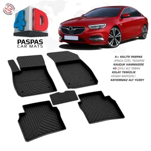 Opel Insignia 4D Araca Özel Havuzlu Kauçuk Paspas 2017 Ve Üzeri