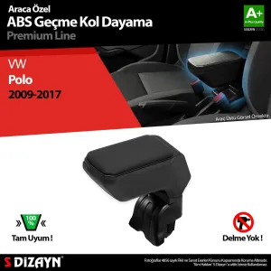 S-Dizayn VW Polo Kol Dayama Kolçak Geçmeli ABS Siyah 2009-2017 thumb 1