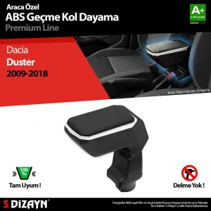 S-Dizayn Dacia Duster Kol Dayama Kolçak Geçmeli ABS Gri 2009-2018 thumb 1