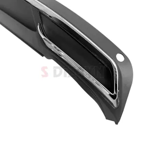 S-Dizayn Skoda Octavia A7 Arka Tampon Difüzör Egzozlu OEM Stil 2013 Üzeri A+ Kalite thumb 4