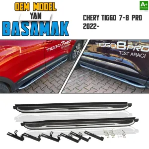 S-Dizayn Chery Tiggo7/8 Pro OEM Stil Yan Basamak Seti 2022 Üzeri A+ Kalite thumb 1