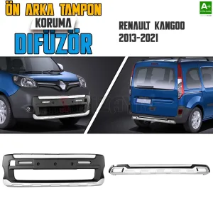 S-Dizayn Renault Kangoo Ön ve Arka Tampon Koruma Difüzör Seti 2012-2020 A+ Kalite						                &bull; &Ouml;n ve Arka Tampon Dif&uuml;z&ouml;r Seti arac