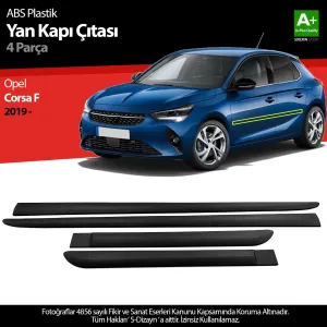 Opel Corsa 2019-Günümüz (F) uyumlu F ABS Plastik Yan Kapı Koruma Çıtası 2019 Üzeri A+ Kalite modelleri DRS Tuning'de. Kaliteli malzeme, hızlı kargo ve güvenli