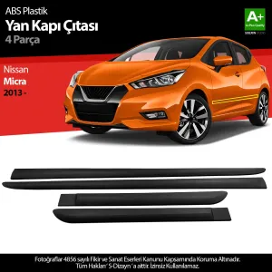 s-dizayn uyumlu Nissan Micra ABS Plastik Yan Kapı Koruma Çıtası 2013 Üzeri A+ Kalite modelleri DRS Tuning'de. Kaliteli malzeme, hızlı kargo ve güvenli
