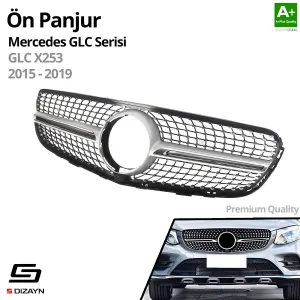 S-Dizayn Mercedes GLC X253 Ön Panjur Krom Diamond Model 2015-2019 thumb 2