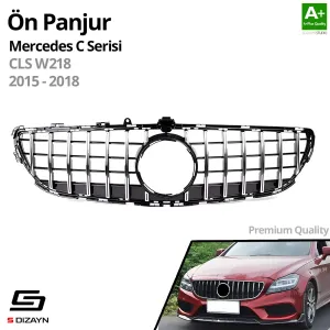 S-Dizayn Mercedes CLS W218 Ön Panjur Krom GTR Model 2015-2018 thumb 2