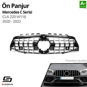S-Dizayn Mercedes CLA W118 Ön Panjur Krom GTR Model 2020-2022 thumb 2
