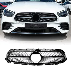 s-dizayn uyumlu Mercedes E-Class W213 Ön Panjur Parlak Siyah Piano Black Diamond Model 2021 Üzeri modelleri DRS Tuning'de. Kaliteli malzeme, hızlı kargo ve