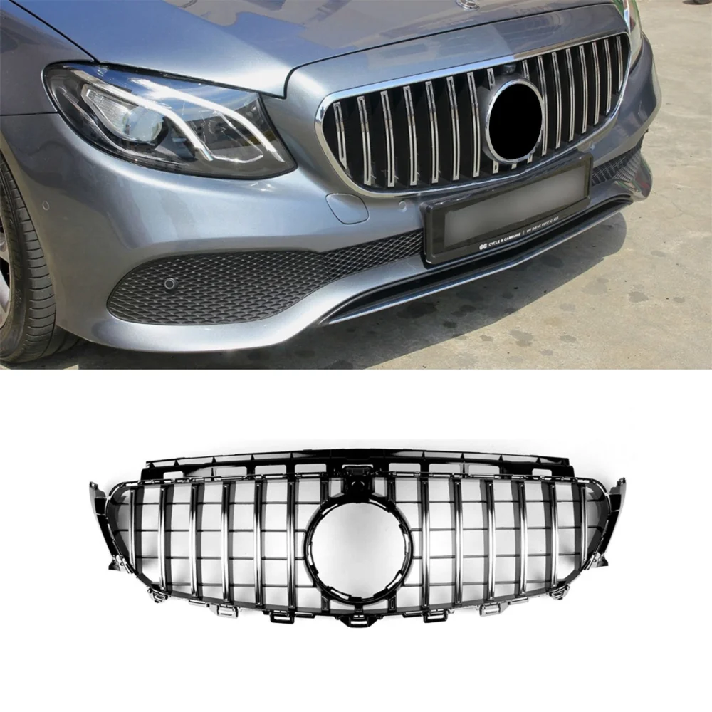 S-Dizayn Mercedes E-Class W213 Ön Panjur Parlak Siyah Piano Black GTR Model 2016-2020